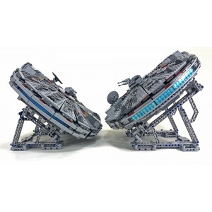 MOC-37615 Millennium-Falcon Stands for 75257 & 75105 with Flexible Clips and Landing Gears