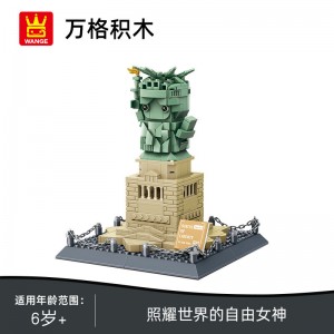 Wange 3210 Statue of Liberty mini version in New York, USA Building Block | 414 PCS