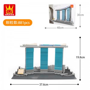 Wange 4217 Marina Bay Sands Singapore Building Block | 881 PCS