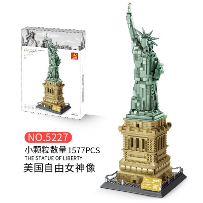 Wange 5227 Statue of Liberty in New York City, United States Building Block | 1,577 PCS