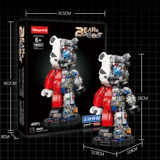 Wangao 188001 BearBrick Robot: Mechanical Violence Bear 400%