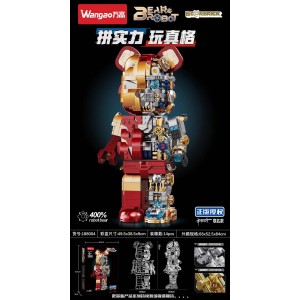 Wangao 188004 BearBrick Robot: Iron Man Mechanical Violence Bear 400%