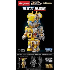 Wangao 188005 BearBrick Robot: Bumblebee Hornet Mechanical Violence Bear 400%