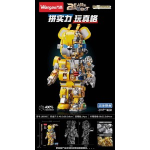 Wangao 188005 BearBrick Robot: Bumblebee Hornet Mechanical Violence Bear 400%