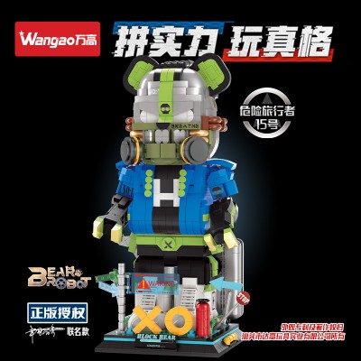 Wangao 188020 BearBrick Robot: Dangerous Voyager 15 Breathe Mechanical Violence Bear 400%