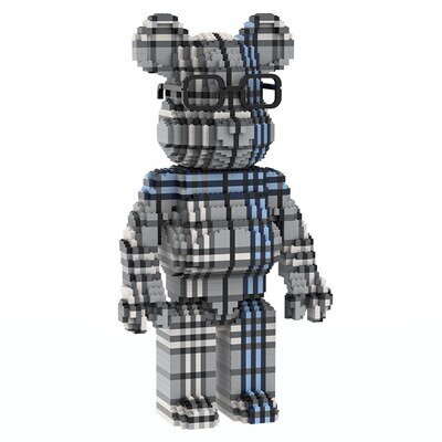 X006 Bearbrick Blue Plaid (73cm)