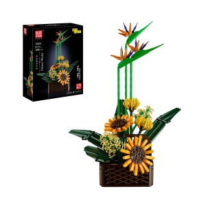 Mould King 10024 Birds of Paradise Flower Bouquet Building Set | 1,608 PCS
