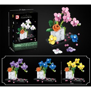 DK 3012 Flowers World Bouquet: Orchid 5 Colors