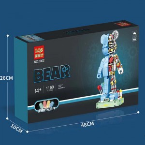 LQS 6302 Bear Brick Robot (Blue)