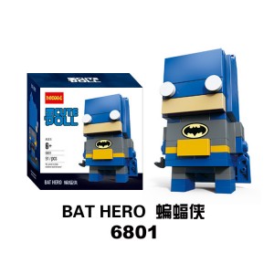 JiSi  6801 BrickHeadz: DC Super Heroes Classic Batman