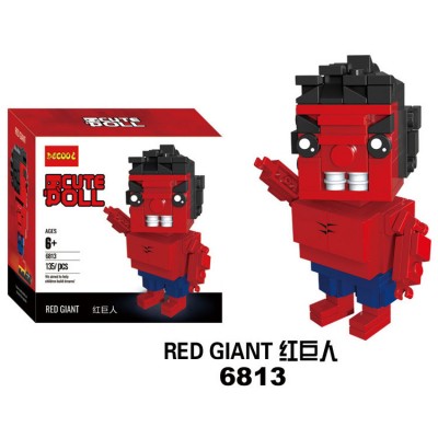 JiSi 6813 BrickHeadz: Marvel Super Heroes Red Hulk