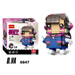 JiSi 6847 BrickHeadz: Overwatch D.VA