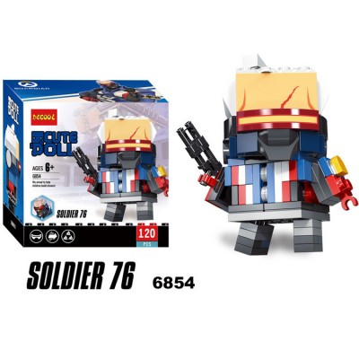 JiSi 6854 BrickHeadz: Overwatch Soldier: 76