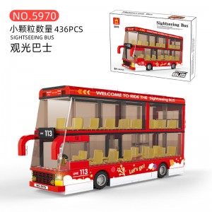 Wange 5970 Sightseeing Bus Building Block | 436 PCS
