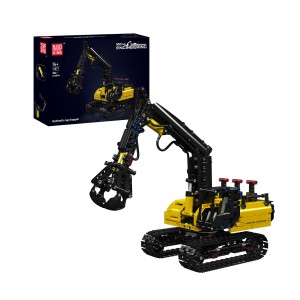 Mould King 17077 Hydraulic Log Grapple Trailer Building Set | 866 PCS