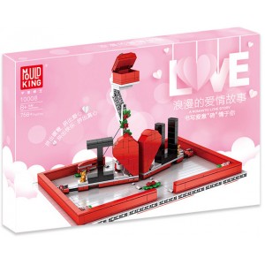 Mould King 10008 Pop-Up Heart and Ring Box - MOC-22083