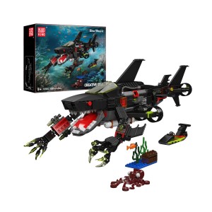 Mould King 10183 Mecha Shark Submarine Building Set | 1,031 PCS