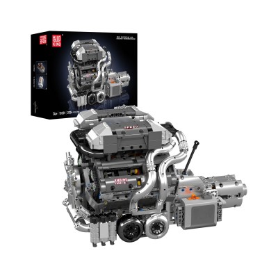 Mould King 10201 Motorised Hypercar W16 Engine & Gearbox Building Set | 2,024 PCS