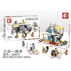 Sembo SD6970 Vacation Getaways Building Block | 662 PCS