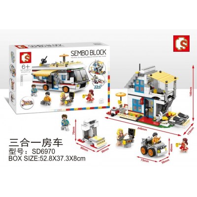 Sembo SD6970 Vacation Getaways Building Block | 662 PCS