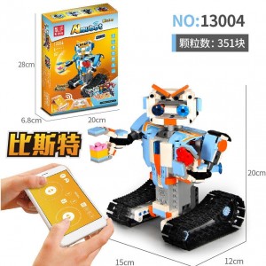 Mould King 13004 STEAM Bicester M4 Intelligent Robot Assembles Remote Control & Programming AImubot Building Toy Set