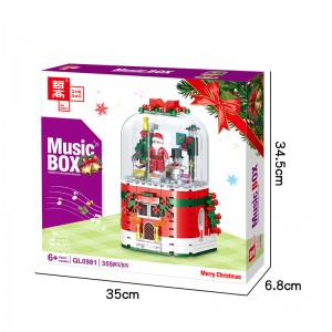 Zhegao QL0981 Merry Christmas Santa Claus Music Box
