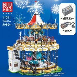 Mould King 11011 MKingLand: Motorized Carousel with Led Lights Building Set | 5,086 PCS