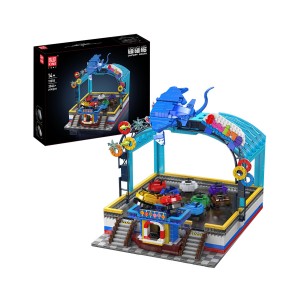 Mould King 11018 Electric Magnetic Bumper Cars Arena Building Set | 2,044 PCS