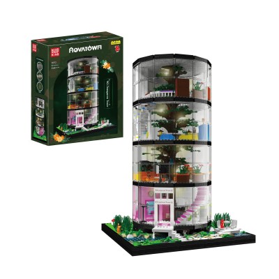 Mould King 16013 Transparent Tower Urban Oasis Building Set | 3,466 Pcs