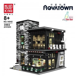 Mould King 16042 Novatown: Street Modern Bar Pub & Restaurant Modular 'ISLET' - MOC-53084 Building Set | 3,992 PCS