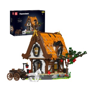 Mould King 16054 Novatown: Medieval World Log Cabin Building Set | 2,192 PCS