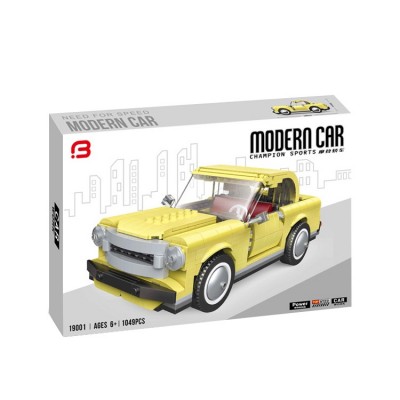 ZYS B 19001 Fiat 500 Modern Car (Yellow) - MOC-37127