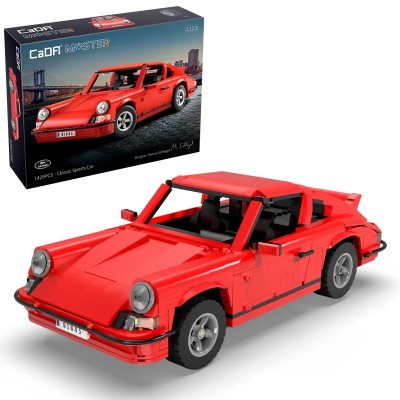 CaDa C61045 Porsche 911 Retro Sports Car 1:12.5 (Static Version)