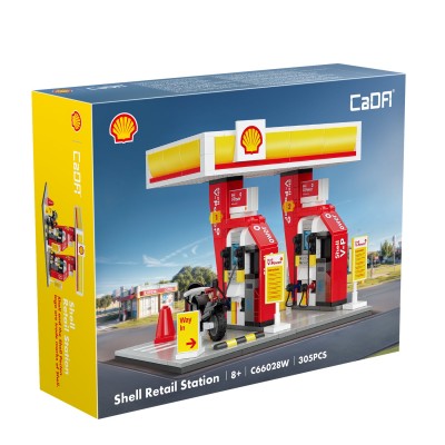 CaDA C66028W Shell Retail Station Building Block | 305 PCS