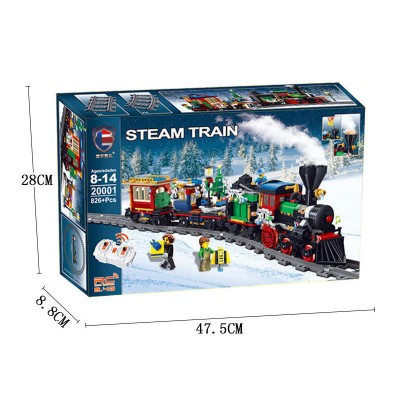 Leier 20001 Winter Holiday Train + Power Functions Building Block | 826 PCS