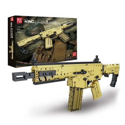 Mould King 14015 FN SCAR Gas Piston Automatic Rifles Building Block | 1,369 PCS
