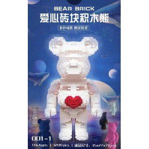 001-1 Bearbrick with LED Light & Drawer