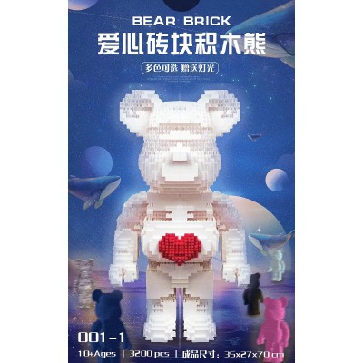 001-1 Bearbrick with LED Light & Drawer