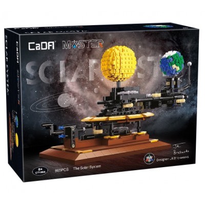 CaDA C71004W Earth, Moon and Sun Orrery Solar System - MOC-4477 Building Block | 865 PCS