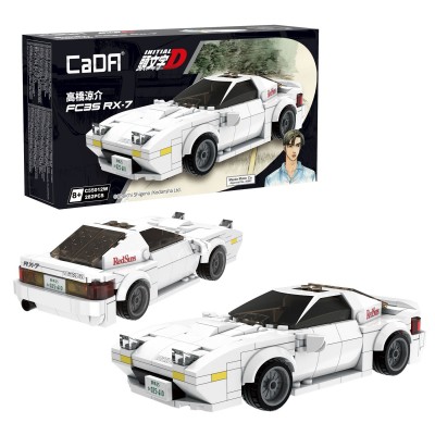 CaDA C55012W Initial D Ryosuke Takahashi Mazda RX7 FC3S 1:24 Building Block | 282 PCS