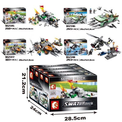 Sembo 102315 - 102318 Blackhawks: Frontier Conflict Set 4 in 1