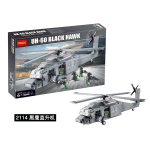 Decool 2114 UH-60 Black Hawk Helicopter