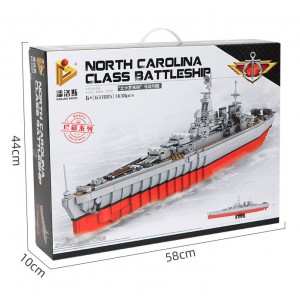 Panlos Brick 637005 North Carolina Class Battleship