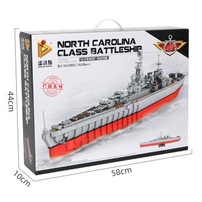 Panlos Brick 637005 North Carolina Class Battleship