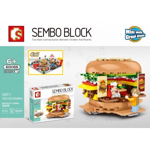 Sembo 601055 Hamburger Shop