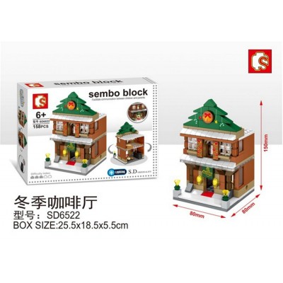 Sembo Block SD6522 Winter Coffee Shop