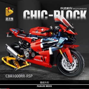 Panlos Brick 672008 Honda CBR1000RR Track Version Building Block | 1,017 PCS