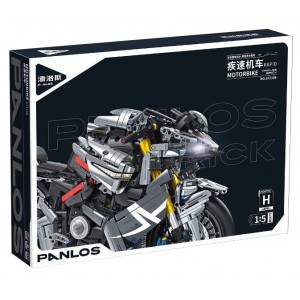 Panlos Brick 672106 High Tech Rapid Racing Motorcycle Locomotive 1:5
