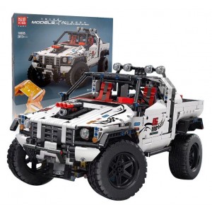 Mould King 18005 Silver Flagship Off-Road Custom Pick-Up 4X4 - MOC-2412