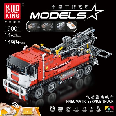 Mould King 19001 Remote Controlled Tow Service Truck Building Set | 1,498 PCS